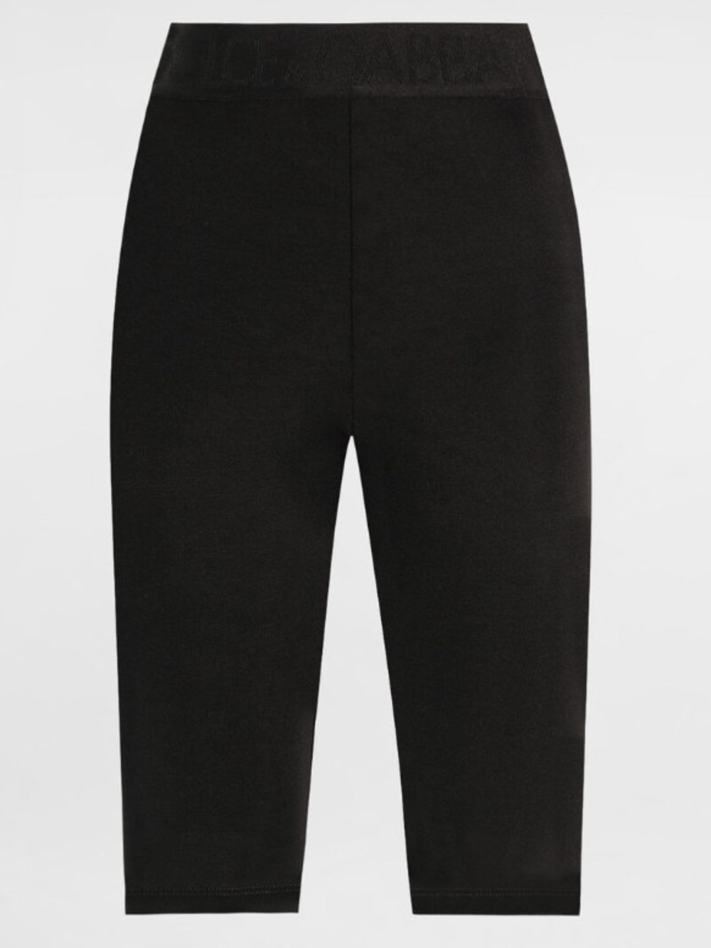 Dolce & Gabbana Logo-Waistband Biker Shorts Black